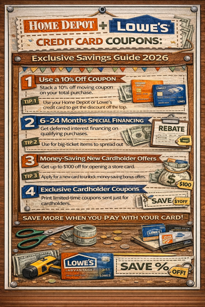 Home Depot Lowes Credit Card Coupons