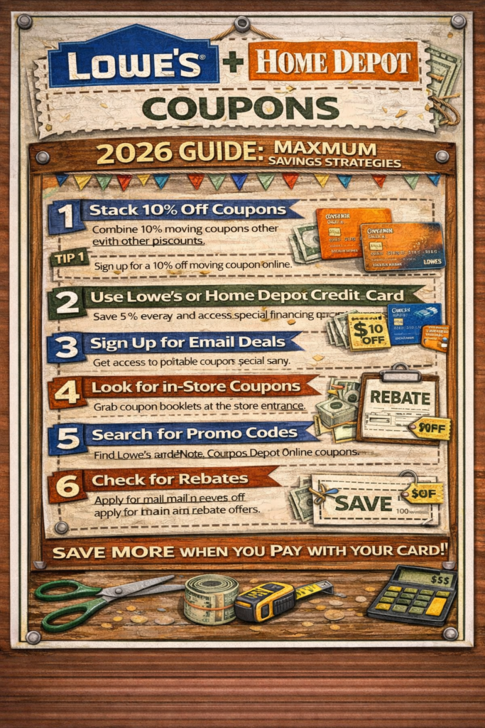 Lowes Home Depot Coupons 2026