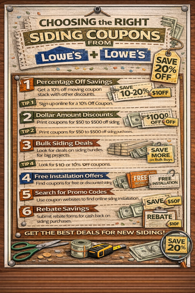 Lowes siding coupons