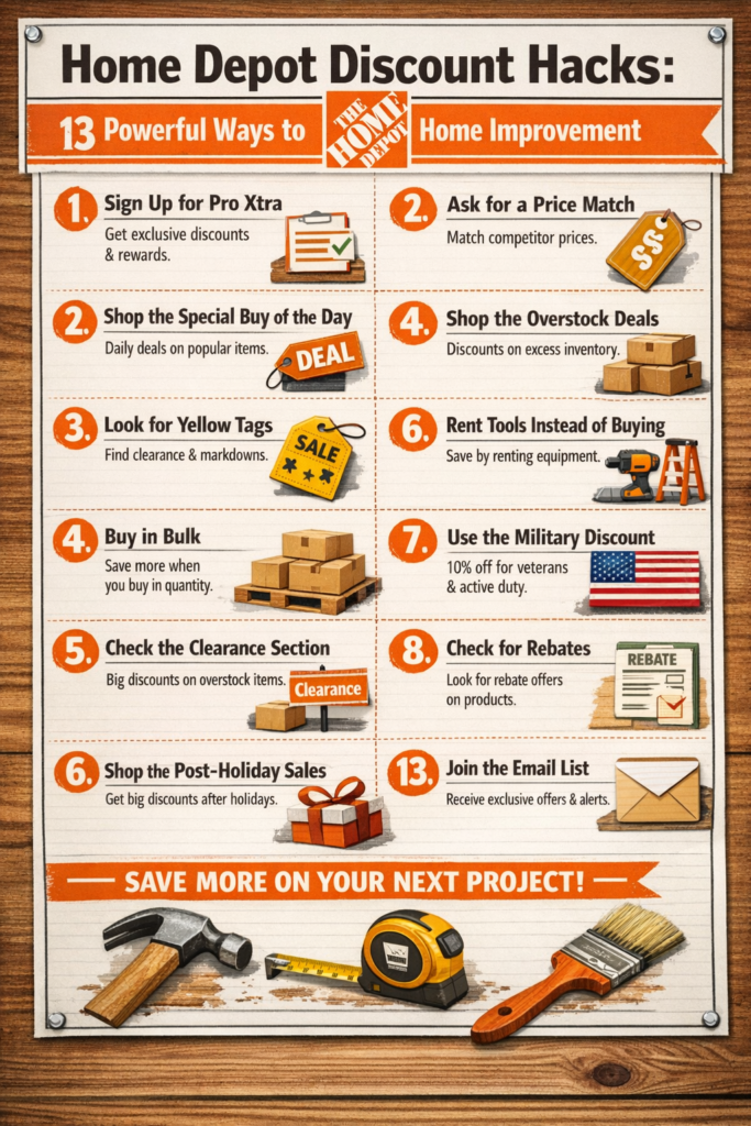 Home Depot Discount Hacks