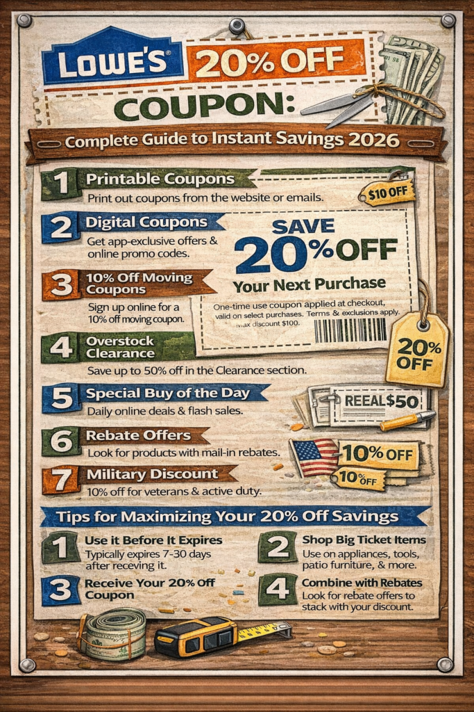 Lowes 20% Off Coupon
