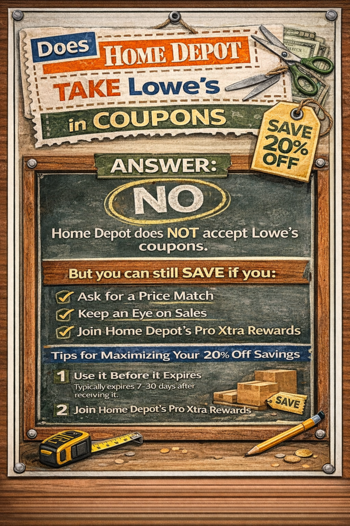 Does Home Depot Take Lowes Coupons