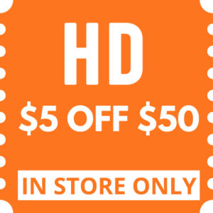 Home Depot $5 Off $50 In-Store