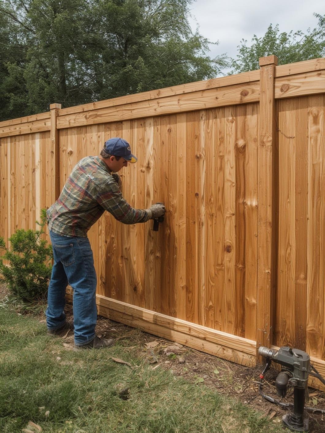 A mature, lush green living privacy fence providing seclusion in a backyard.