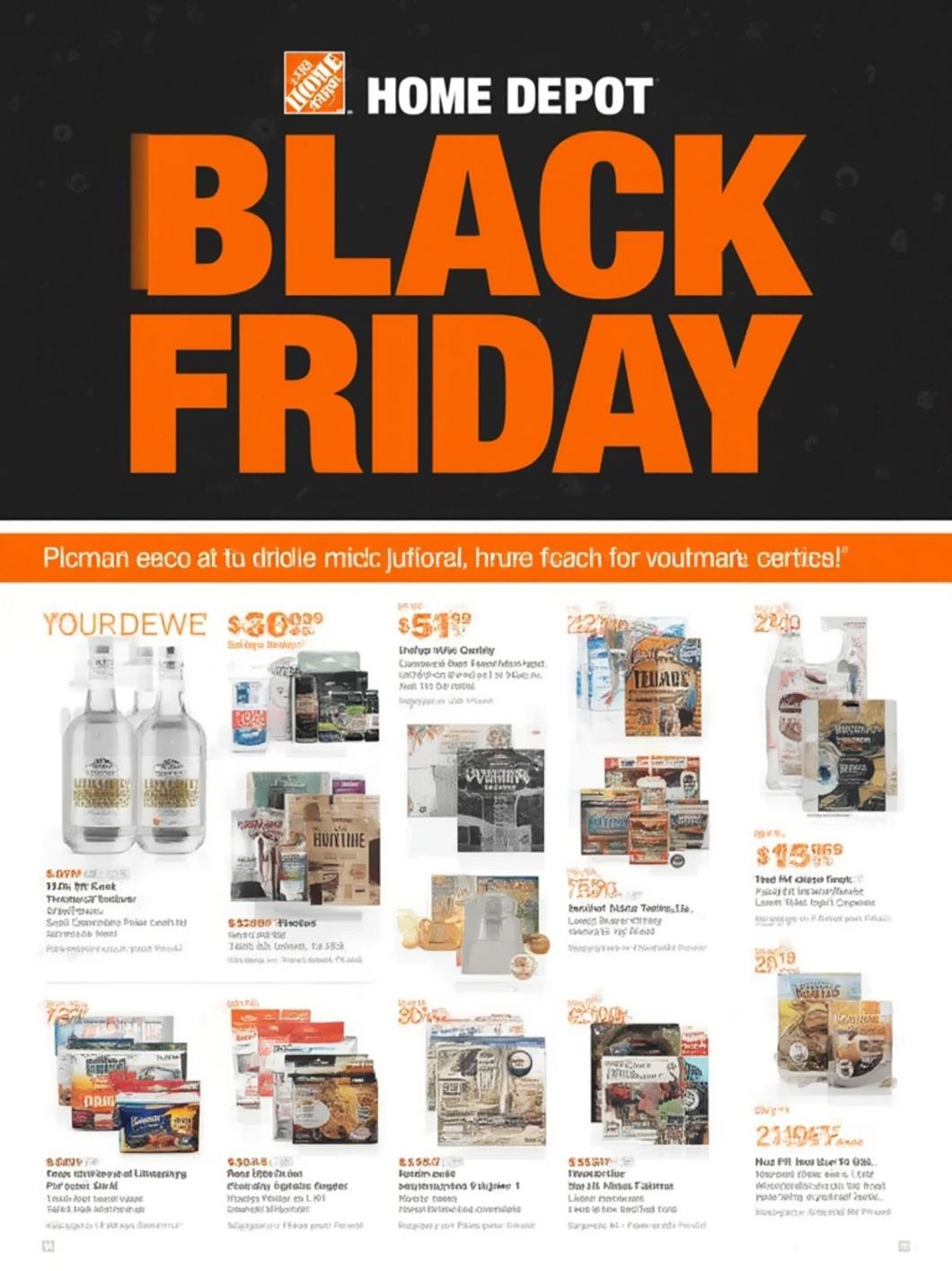 Home Depot Black Friday gardening deals timeline chart