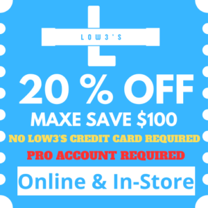 Lowes 20% Off – Online & In-store